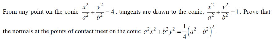 Normals at the Points of Contact